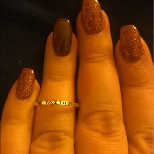 Silver FAITH Ring💍